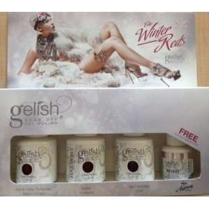  Gelish Winter Reds 4 pc Collection NEW 2011 Nail Harmony 
