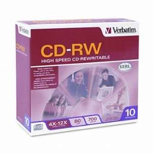  Verbatim High Speed Branded CD RW Disc Electronics