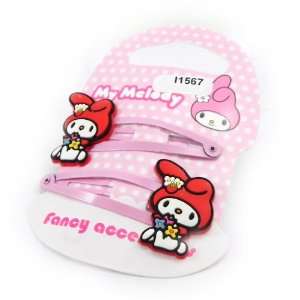  Pair of hair clip My Melody red pink. Jewelry