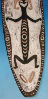 Papua New Guinea Oceanic Artifact Wood Gope Board 84  