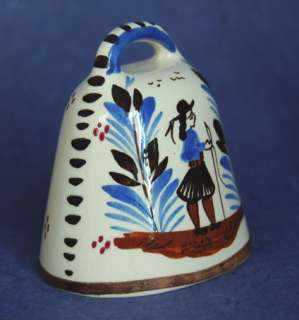 HB Quimper PC Faience France Ceramic Bell  
