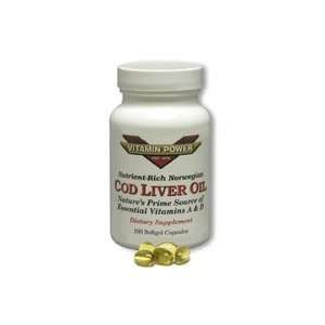  Cod Liver Oil  Size  100 Softgels Health & Personal 