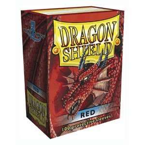  Dragon Shield Sleeves   RED   Standard Size Deck Protectors (100 ct 