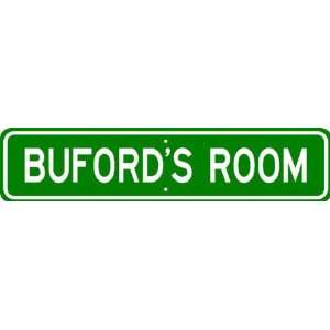  BUFORD ROOM SIGN   Personalized Gift Boy or Girl, Aluminum 