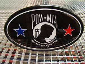 POW   MIA Trailer Hitch Cover for 2 Trailer Hitches  