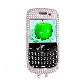 New For BlackBerry 8520 8530 Curve 2 3D Bear Snap On Stone Bling Hard 