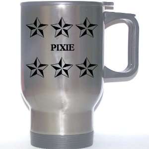  Personal Name Gift   PIXIE Stainless Steel Mug (black 