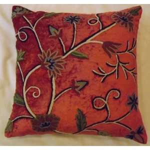   Susan Bright Terracotta Cotton Viscose Velvet (16X16)