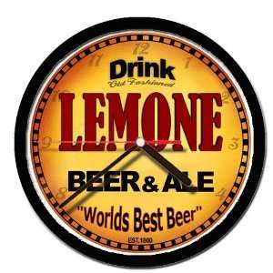  LEMONE beer and ale cerveza wall clock 