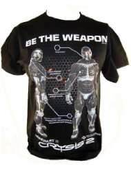 Crysis Mens T Shirt   Nanosuit 2 Be the Weapon on Black