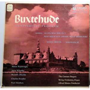 Buxtehude, Anniversary Program, Boatwright, Wheeler, Mann 