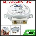 AC 220 240V 4RPM 4W CW/CCW Microwave Oven Turntable Synchronous Motor