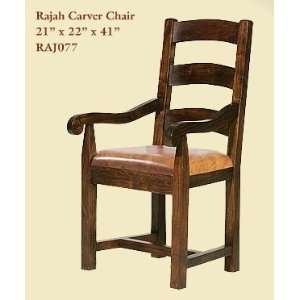  William Sheppee USA   Rajah Carver Chair w/LeatherRAJ077 