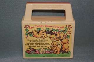   792 The Teddy Bears Picnic Toy Music Wind Up Radio Box 1979  
