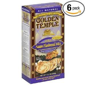 Golden Temple Bread Mix Garlic Naan, 12.3 Ounce (Pack of 6)  