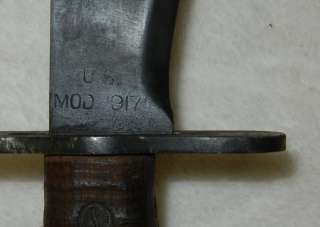  1917 bolo fighting knife scabbard rare original world war one vintage