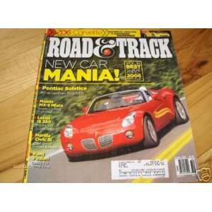  ROAD TEST 2006 Pontiac Solstice Road and Track Magazine 