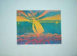 FRANCOISE GILOT Signed 1976 Original Color Aquatint  