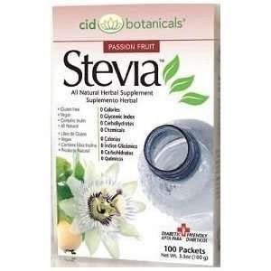   Stevia Packets Passion Fruit Flavor by Cid Botanicals   100 Packets