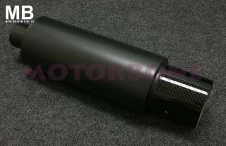 Universal Real Carbon Tip Black MX5 Muffler+Silencer  