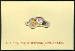 Disney Pin 66661 DEC Dopey Sleeping   Christmas Card Set LE 300 Pin 