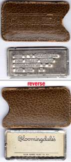 ELEANOR ROOSEVELTS Metal  Charge Card  