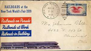 RAILROADS AT THE NY WORLDS FAIR 1939 BN3630  