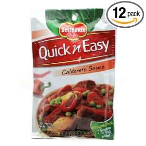 Del Monte Quick n Easy Caldereta Sauce 80g (Pack of 12)  