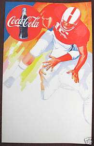 COCA COLA COKE PROMOTIONAL SPORTS POSTER SIGN UNUSED  