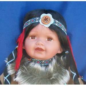  19 Vinyl Native American Indian Doll Dena Toys & Games