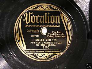 Putney Dandridge MEGA RARE 78 VOCALION 3190 VG 1936  