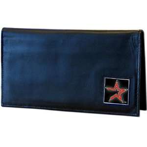 Houston Astros Embossed Leather Checkbook Cover   MLB Baseball Fan 