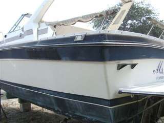 1986 BAYLINER CONQUEST 3250 TWIN 350 ENGINES NEEDS OUT/ DRIVES GREAT 