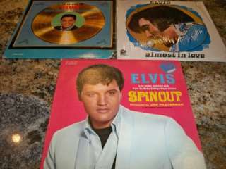 Lot 3 LP Elvis Spinout Almost In Love Vol. 3 Golden  