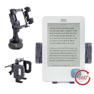   Mount With Adjustable Vent Clips For Kobo eReader Touch By DURAGADGET