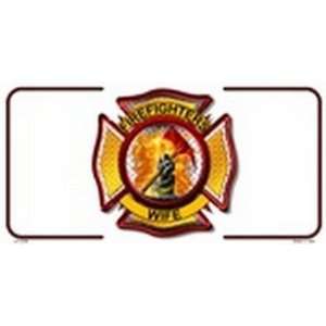 Firefighters Wife FLAT License Plates Blanks for Customizing Plate Tag 