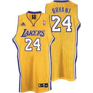  Kobe Bryant Adidas Gold Lakers Swingman Jersey Sports 
