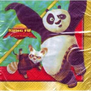 Kung Fu Panda Paper Beverage Napkins (16 Pack) Kitchen 