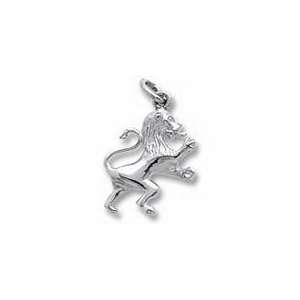  Lion Charm   Sterling Silver Jewelry