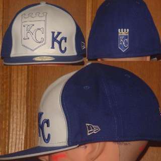 New Era Kansas City Royals Fitted Hat Sz 7 3/8  