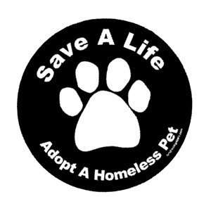  Save a Life Adopt a Homeless Pet Circle Magnet Pet 