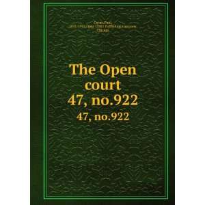    Paul, 1852 1919,Open Court Publishing company, Chicago Carus Books