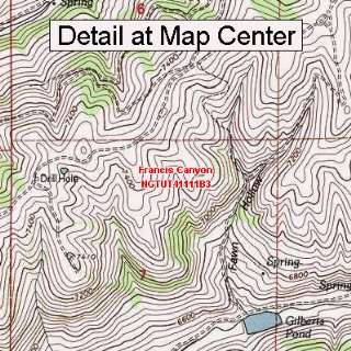   Map   Francis Canyon, Utah (Folded/Waterproof)