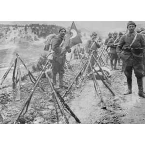  early 1900s photo Turkish Infantry Column at rest