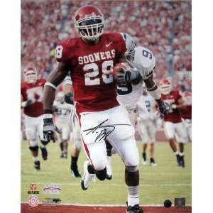 Adrian Peterson Autographed Picture   Oklahoma 16x20