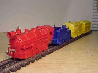   Offered for sale is a vintage hard plastic SHILLING Electric Train 