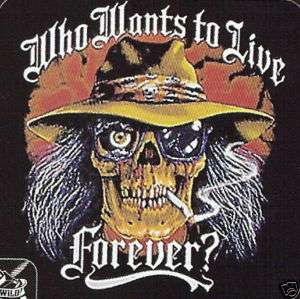 Who Wants to Live Forever  Biker/Attitude T Shirt  