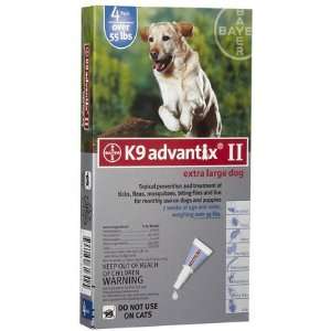 Bayer K9 Advantix ii   Blue   Extra Large   4 months (Quantity of 1)