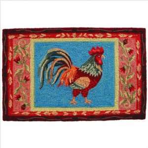  Home Fires Regal Rooster 22x34 Inch Accent Rug