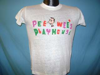 vintage PEE WEES PLAYHOUSE CARTOON 80S SOFT NEW t shirt YOUTH LARGE 